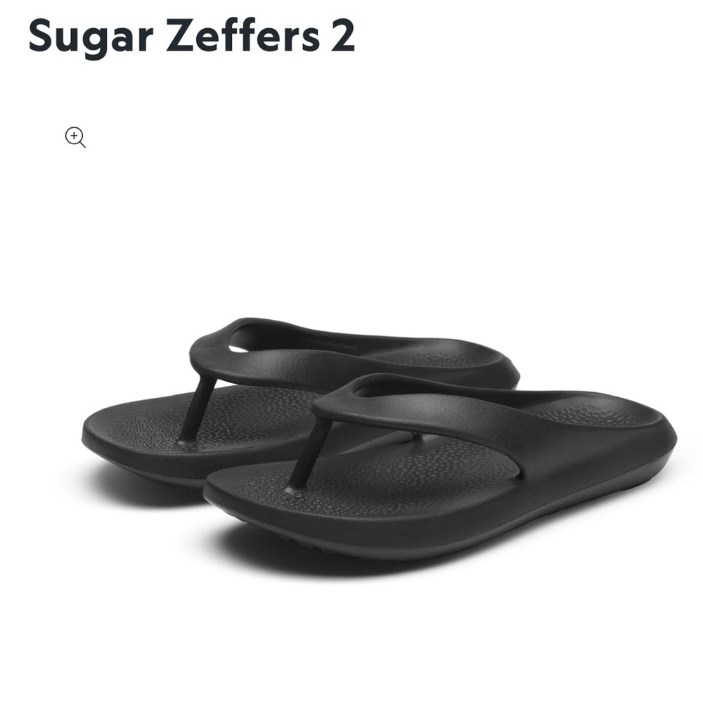 Allbirds Sugar Zeffers 2 Black Sandals